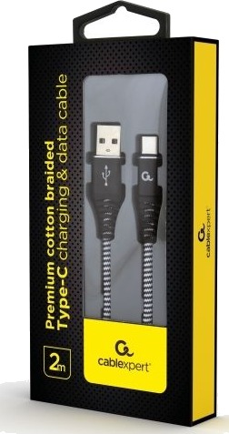 Cablexpert Premium Usb-Kabel Usb-C Hann Til Usb Hann Usb 2.0 2.1 A 2 M Svart Hvit