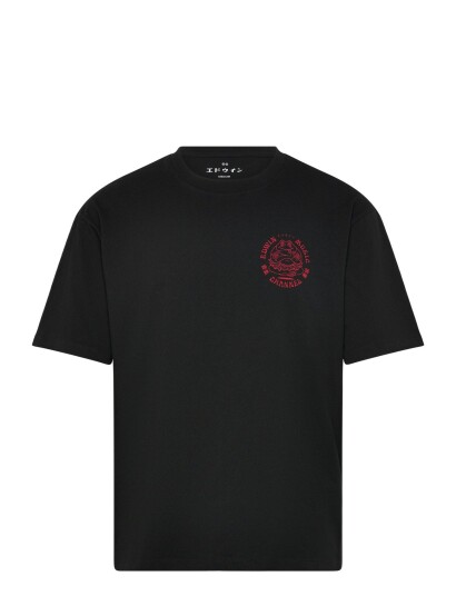 Edwin Edwin Music Channel T Shirt Black/Red Black S Edwin Edwin Music Channel T Shirt Black/Red Black S