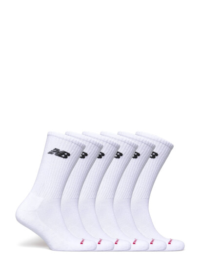 New Balance Everyday Crew 6 Pairs   White   L