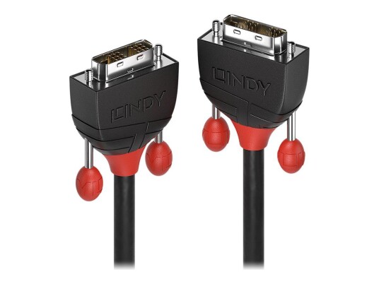 Lindy DVI-D til DVI-D 3 m Kabel Sort 1920x1200 Lindy DVI-D til DVI-D 3 m Kabel Sort 1920x1200