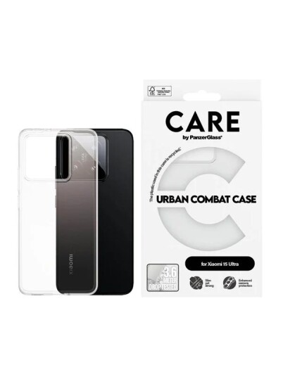 CARE by PanzerGlass Flagship Case Transparent Urban Combat w. Clear Frame Xiaomi 15 Ultra