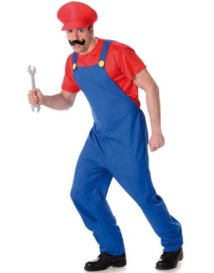 Mario Inspirert Herrekostyme