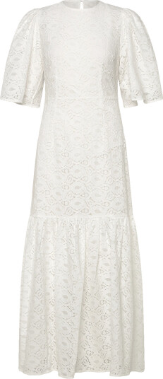 Stella Nova Cotton Lace Maxi Dress   Cream   42