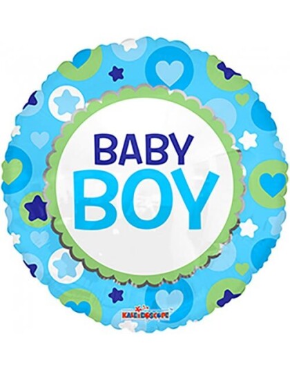 Baby Boy Rund Folieballong 46 cm
