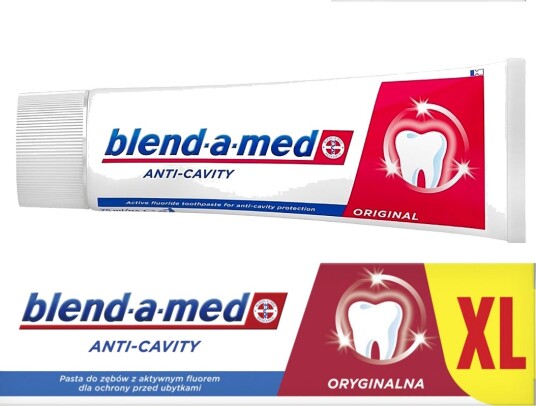 Blend-a-Med Anti-Cavity Original Tannkrem Effektiv Protection mot Hull (100 ml.) Blend-a-Med Anti-Cavity Original Tannkrem Effektiv Protection mot Hull (100 ml.)