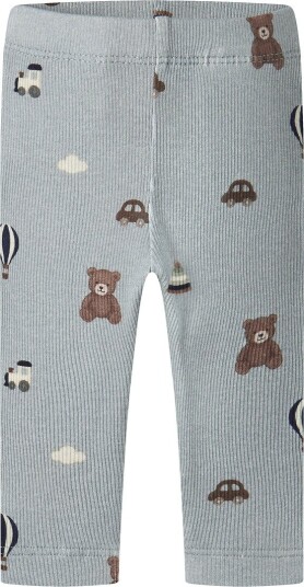 Name It Leggings   Rib   NbmRagner   Avgrunn   Name It   50   Leggings Grå Lyseblå