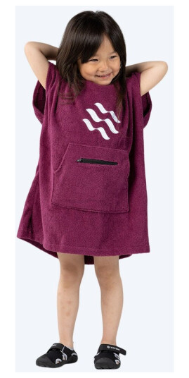 Watery badeponcho for barn 1-5 år - Bomull - Lilla