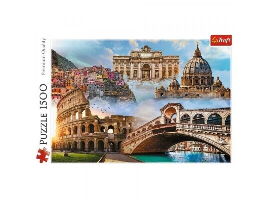 Trefl Puzzle 1500 deler Favorittsteder Italia