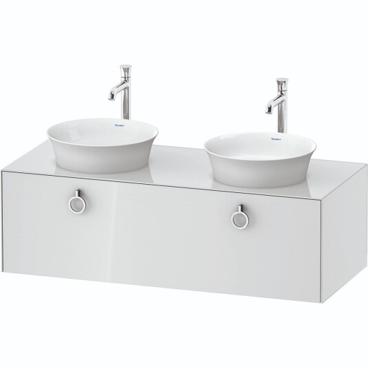 Duravit White Tulip Servantskap 1 skuff 130x55x40,8 cm Hvit Høyglans