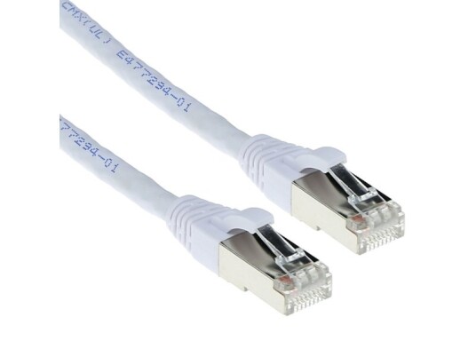 Act White 7 Meter Sftp Cat6a Patch Cable Snagless With Rj45 Connectors