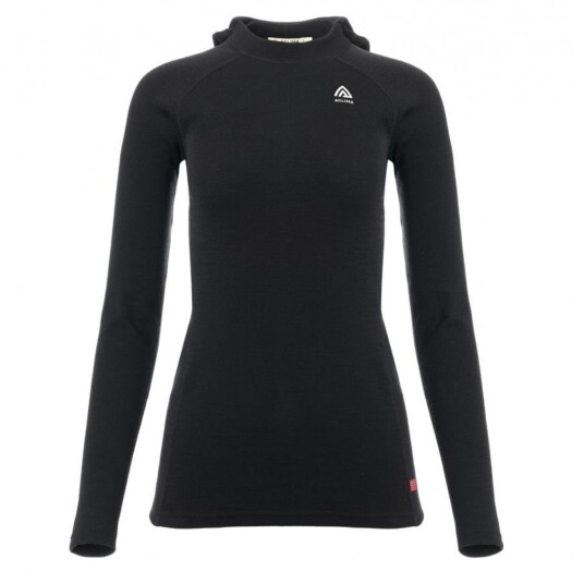 Aclima Warmwool Hoodsweater V2 Dame 123 Jet Black XS