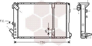 VAN WEZEL 43002209 Radiator motorkjøling VAN WEZEL 43002209 Radiator motorkjøling