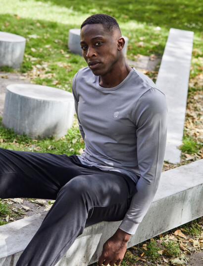 URBAN QUEST Men Bamboo Sweatpants Black M