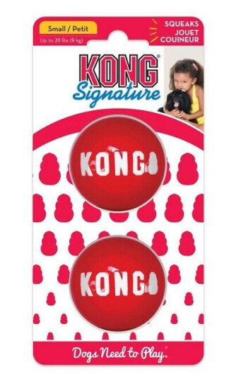 Kong Signature Balls 2Pk Small Kong Signature Balls 2Pk Small