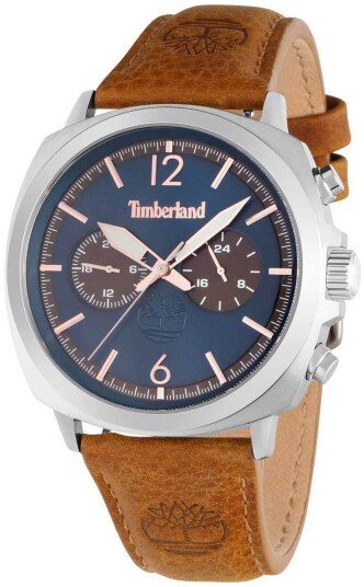 Timberland Herreklokke TDWGF0028204 Williston Blå/Lær Ø45 mm Timberland Herreklokke TDWGF0028204 Williston Blå/Lær Ø45 mm
