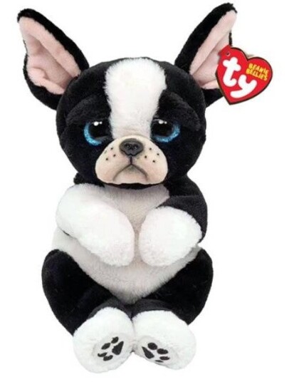 Ty Beanie Tink Beanie Bellies Hund Kosedyr Svart/Hvit 24 Cm Fra 3 År