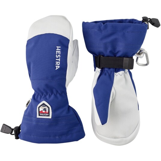Hestra Army Leather Heli Ski Jr Skivotter Junior Royal blue 6