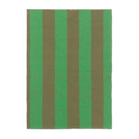 ferm LIVING Hale kjøkkenhåndkle 50x70 cm Olive-green