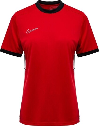 Nike Trenings T Skjorte Dri FIT Academy 25 Rød/Svart/Hvit Kvinner størrelse X Large