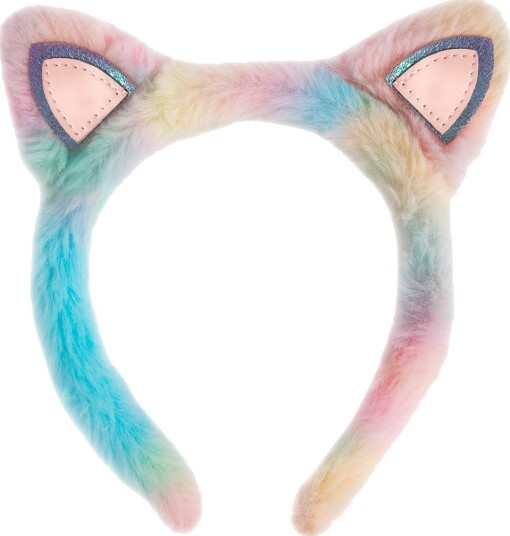 Great Pretenders Kostymer - Hårbånd - Furry Kitty - Rainbow - Great Pretenders - OneSize - Kostymer - Rosa