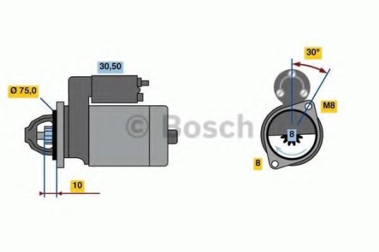 Starter BOSCH 0 986 023 880