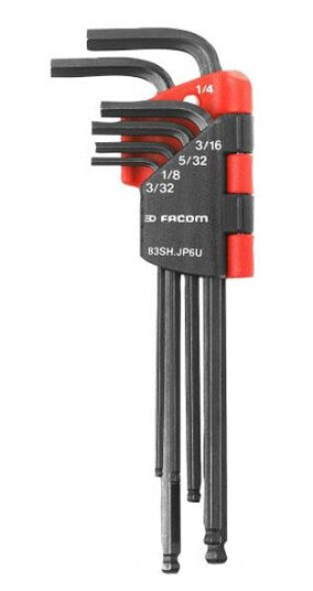 Facom 83SH.JU8 Unbraconøkkelsett 3/32"-3/8", 8 stk. liten holder, Håndverktøy