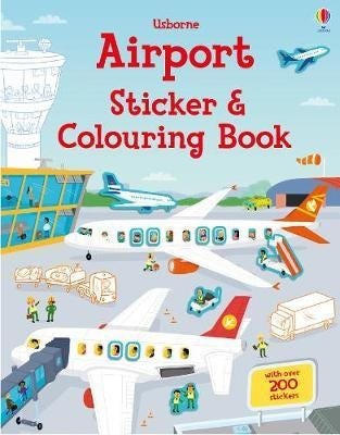 Airport Sticker And Colouring Book Av Simon Tudhope