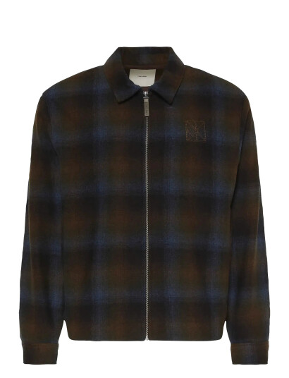 Calvin Klein Ls Yd Wool Flannel Fz Jkt - Multi/patterned - S