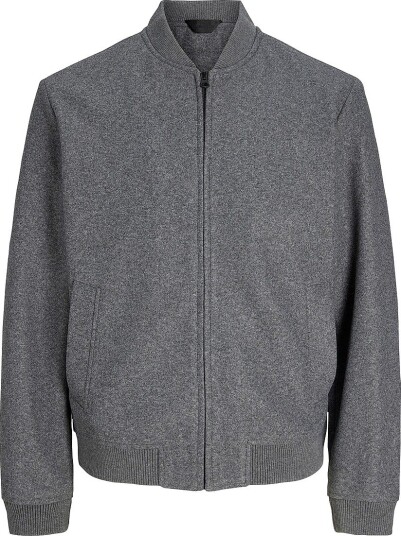 Jack & Jones Bomberjakke jjeJames Bomber SN Grå Jack & Jones Bomberjakke jjeJames Bomber SN Grå