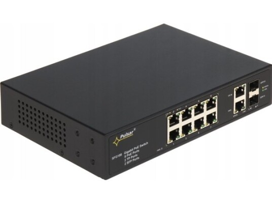 Sfg108 12-Ports Poe Industrisvitsj