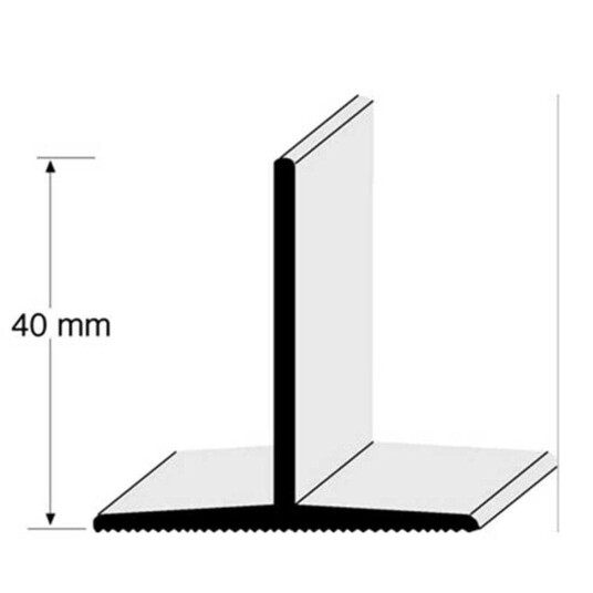 A-collection Ahlsell Dusjlist PVC H40mm - Universal Hvit