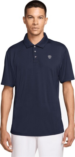Nike M Par 5 Solid Polo Blå Golf pologenser herre College Navy White Small
