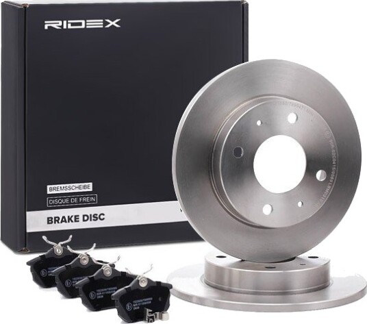 Bremseskiver og klosser RIDEX 3405B1296