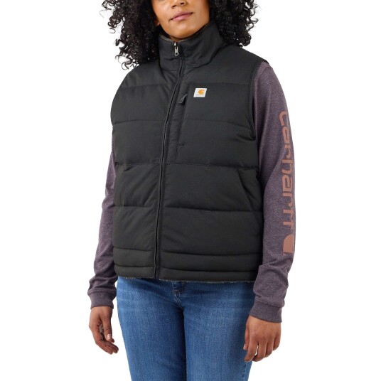 Carhartt Midweight Utility Reversible Vest Women Black M Carhartt Midweight Utility Reversible Vest Women Black M
