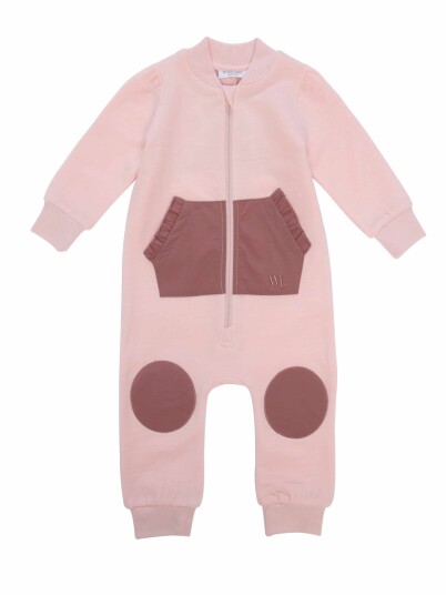 Woolland Bergen Ullfleece dress Baby Old Pink 74 80 Woolland Bergen Ullfleece dress Baby Old Pink 74 80