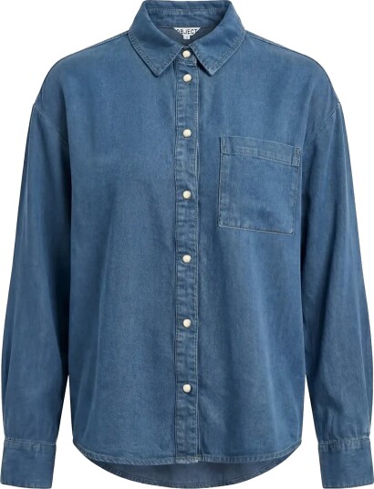 Object Objframe Zila L/S Re Shirt E Div Blue 36