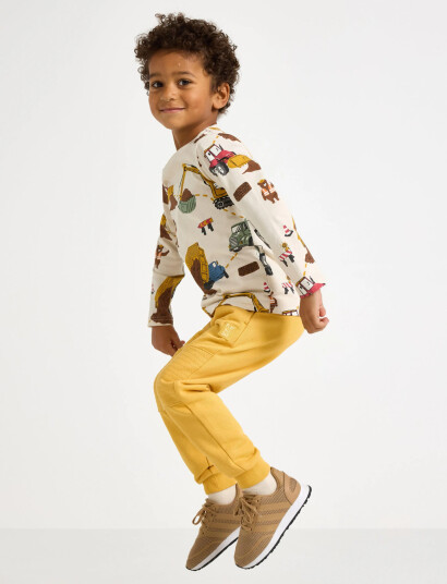 Lindex Trousers Essential Knee Yellow 134