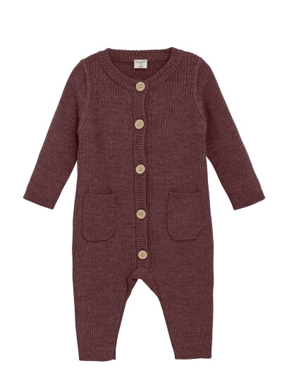 CeLaVi Jumpsuit Knitted Burgundy 80