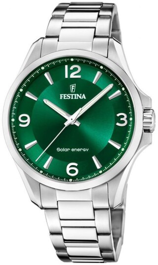 Festina Herreklokke F20656 3 Classic Grønn/Stål Ø41.5 mm