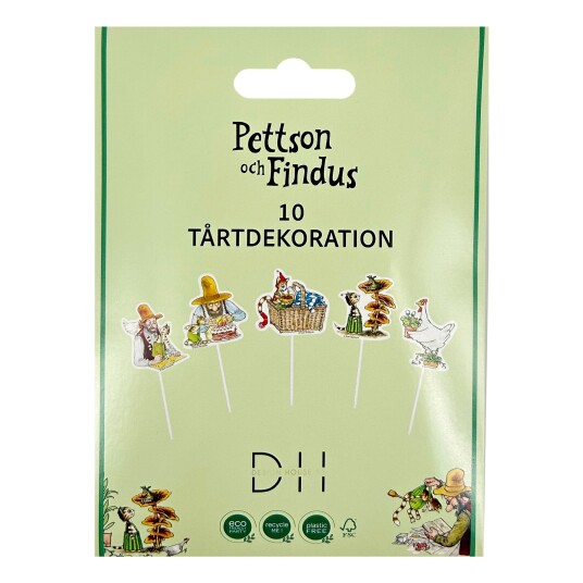 Kakedekorasjoner Pettson & Findus 10 pakning Kakedekorasjoner Pettson & Findus 10 pakning