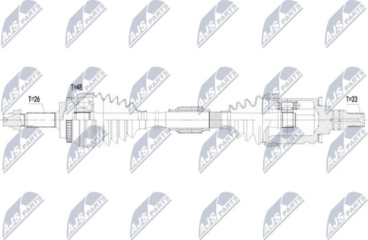 NTY NPW TY 194 Drivaksel
