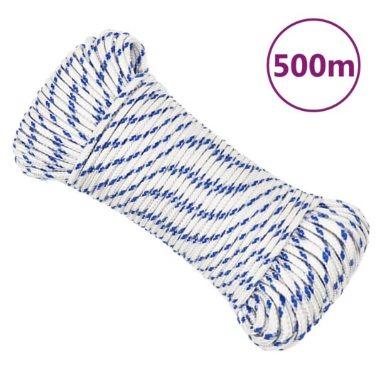  Båttau hvit 3 mm 500 m polypropylen