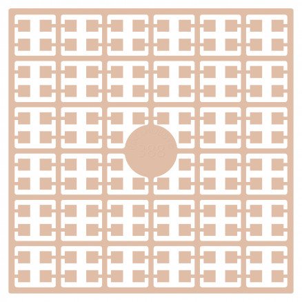 Pixelhobby Midi Perler 388 Mørk Fersken hudfarge 2x2mm 144 pixels