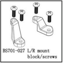 BSD 701-027 L/R MOUNT BLOCK/SCREWS