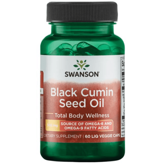 Swanson Black Cumin Seed Oil 500 mg 60 kapsler