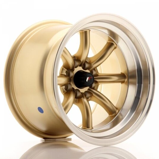 Japan Racing Jr19 Gold Machined Lip 8x15 4x100 ET0 B73.1