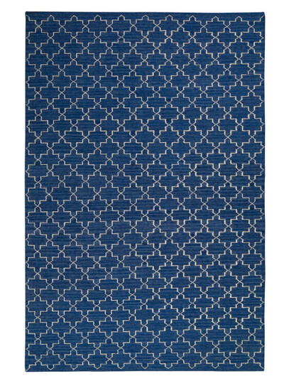 Chhatwal & Jonsson New Geometric teppe Indigo melange/off-white, 180 x 272 cm