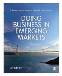 Doing Business In Emerging Markets Av S Tamer Cavusgil, Pervez N. Ghauri, Leigh Anne Liu