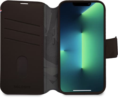 Decoded Leather Detachable Wallet Iphone 14 Pro Max Brun