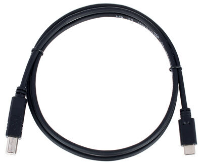 The Sssnake USB-C til USB-B 2.0 Kabel 1m Svart The Sssnake USB-C til USB-B 2.0 Kabel 1m Svart